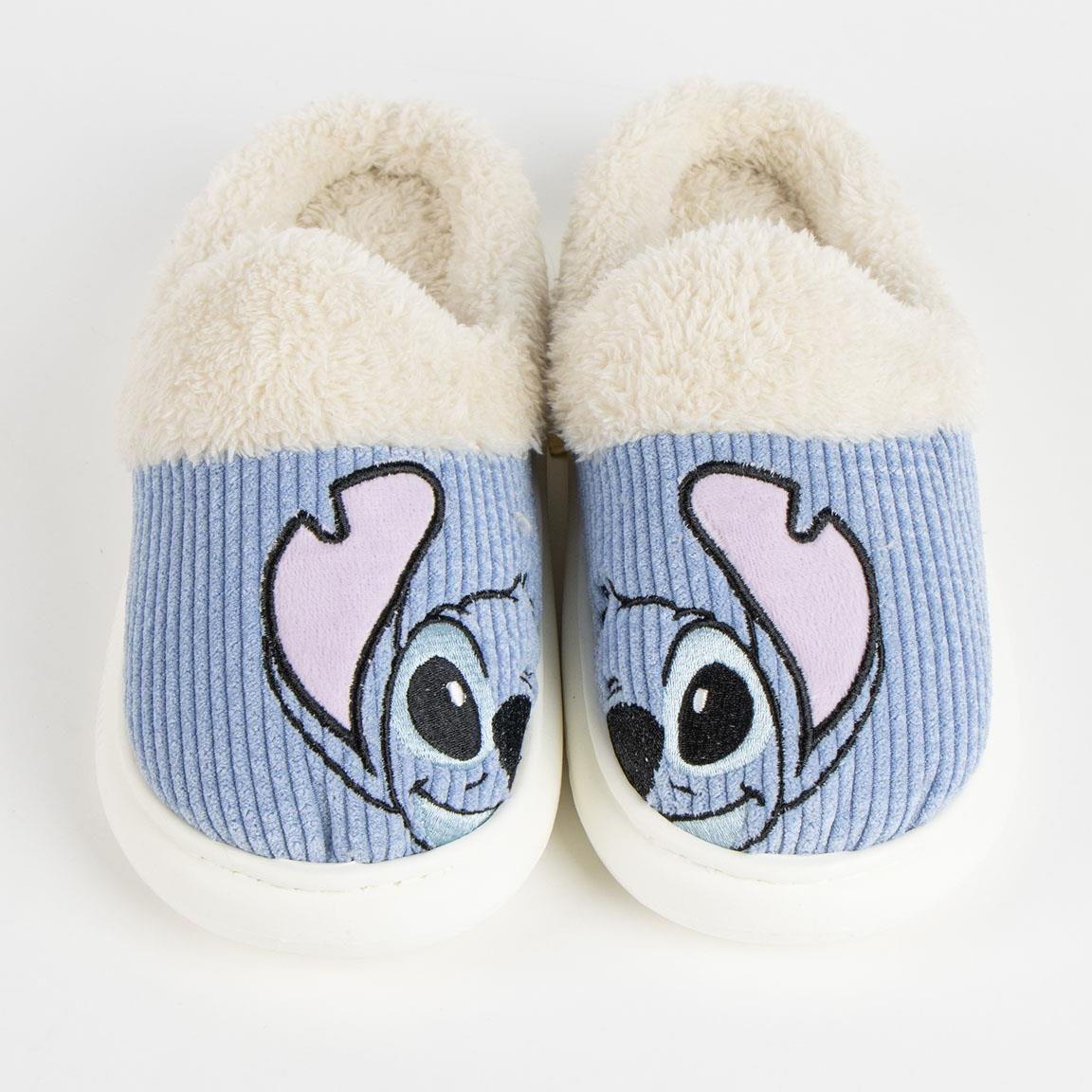 Pantofole Invernali Stitch DISNEY Interno Peluche Ciabatte a Punta Chiusa Suola Antiscivolo - 6995