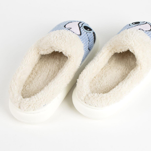 Pantofole Invernali Stitch DISNEY Interno Peluche Ciabatte a Punta Chiusa Suola Antiscivolo - 6995