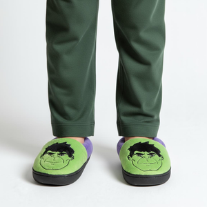 Pantofole Invernali Hulk Avengers Ciabatte Modello Calzatura con Suola Antiscivolo- 6989