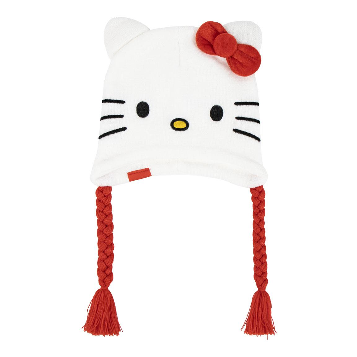 Berretto Invernale Hello Kitty Sanrio Modello Peruviano Cappello in Morbido Acrilico - 0566