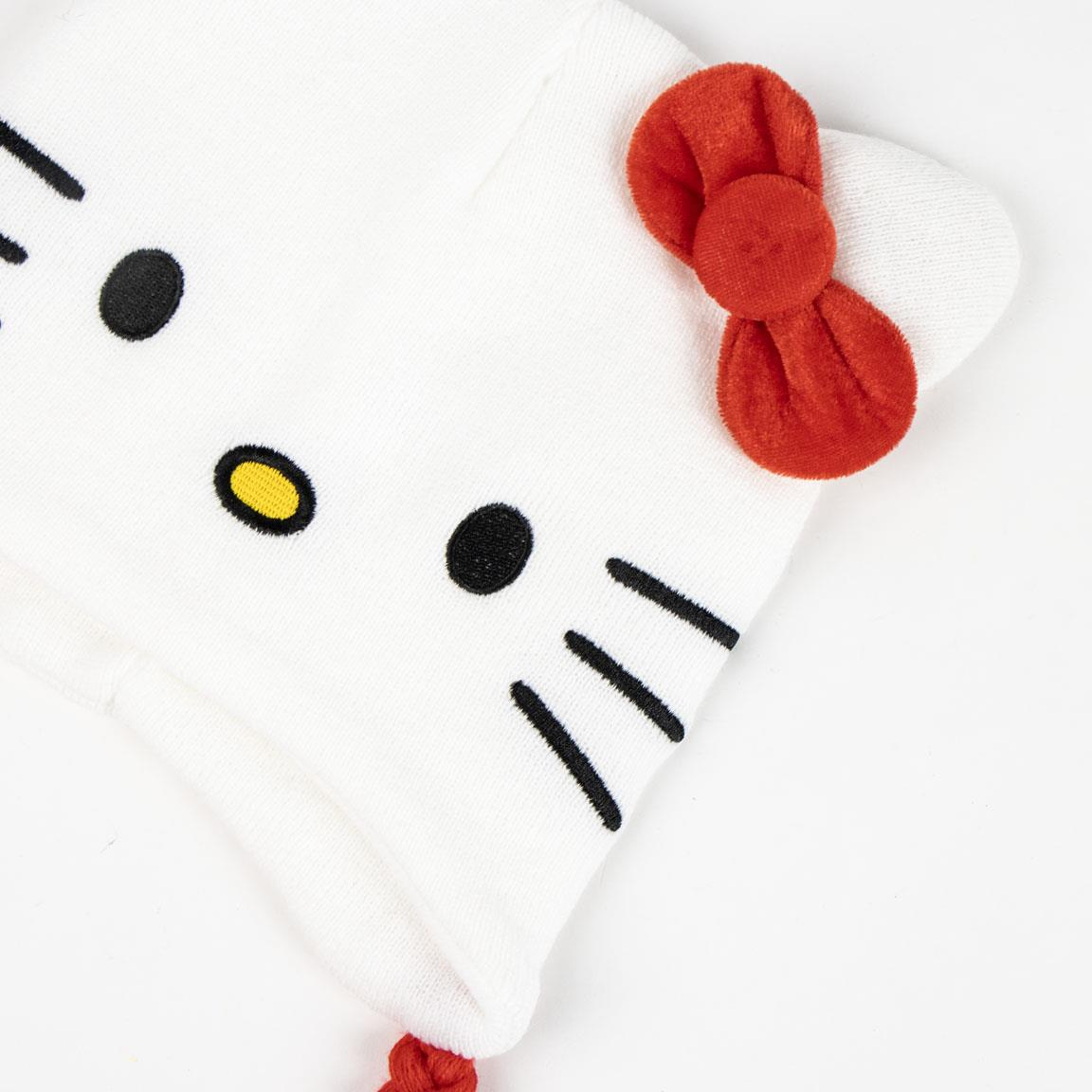 Berretto Invernale Hello Kitty Sanrio Modello Peruviano Cappello in Morbido Acrilico - 0566