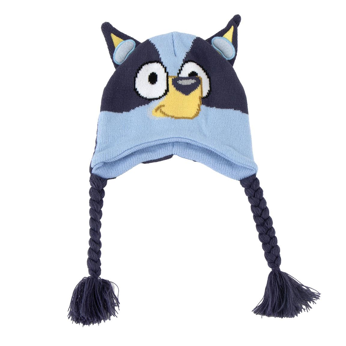 Berretto Invernale Bluey Modello Peruviano Cappello con Orecchie 3d in Morbido Acrilico - 0561