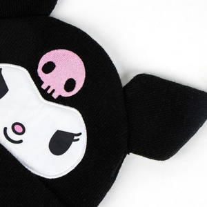 Berretto Invernale Kuromi Sanrio con Dettagli 3d Cappello in Morbido Acrilico - 0558