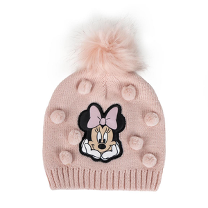Berretto Invernale Minnie DISNEY Cappello con Pompon in Morbido Acrilico - 0282