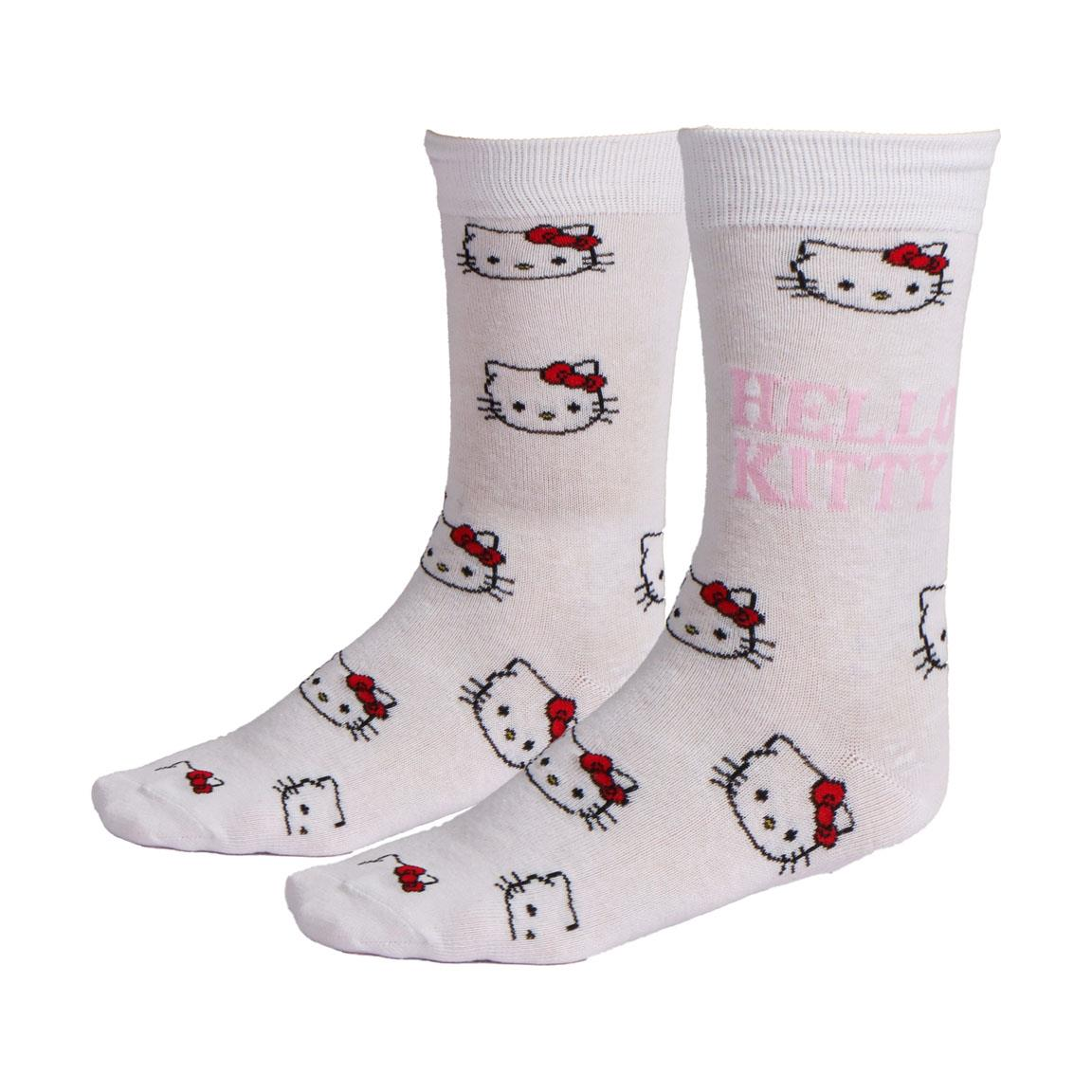 Set Calzini Hello Kitty Sanrio 3 Paia in Misto Cotone Confezione Regalo T.u. 36/43 - 3045