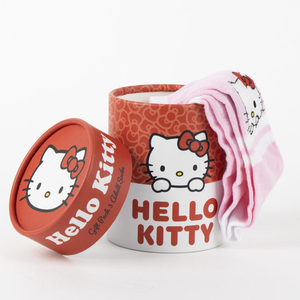 Set Calzini Hello Kitty Sanrio 3 Paia in Misto Cotone Confezione Regalo T.u. 36/43 - 3045