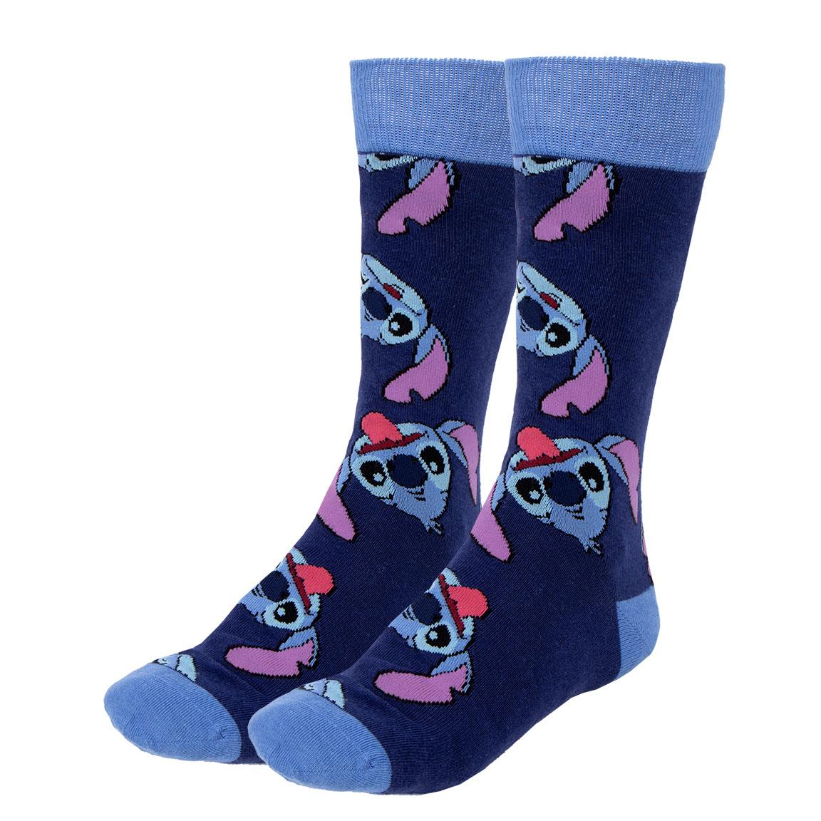 Set Calzini Stitch DISNEY 3 Paia in Misto Cotone Confezione Regalo T.u. 36/43 - 2541