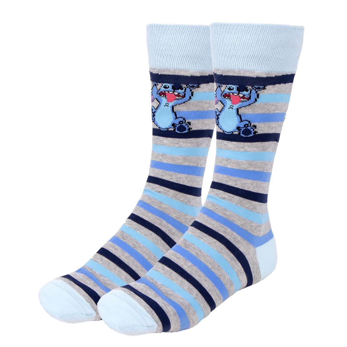 Set Calzini Stitch DISNEY 3 Paia in Misto Cotone Confezione Regalo T.u. 36/43 - 2541