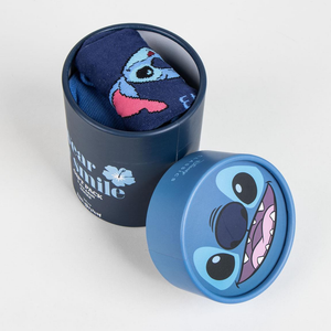 Set Calzini Stitch DISNEY 3 Paia in Misto Cotone Confezione Regalo T.u. 36/43 - 2541