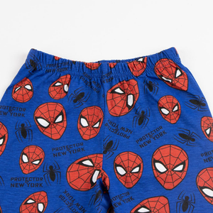 Pigiama a Manica Lunga Spiderman MARVEL in Misto Cotone Jersey 160 Gsm per Bambini- 2949