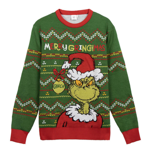 Maglione Natalizio il Grinch Maglia di Natale per Adulti 100% Poliestere - 2505