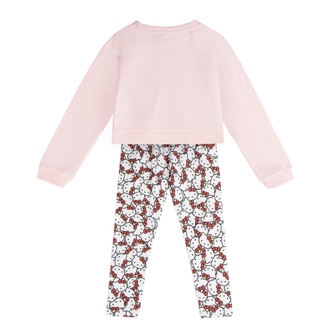 Tuta Hello Kitty Felpa a Manica Lunga e Leggings in Misto Cotone Spazzolato -2938