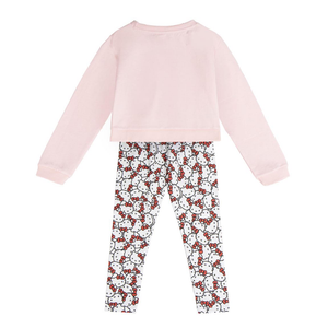 Tuta Hello Kitty Felpa a Manica Lunga e Leggings in Misto Cotone Spazzolato -2938
