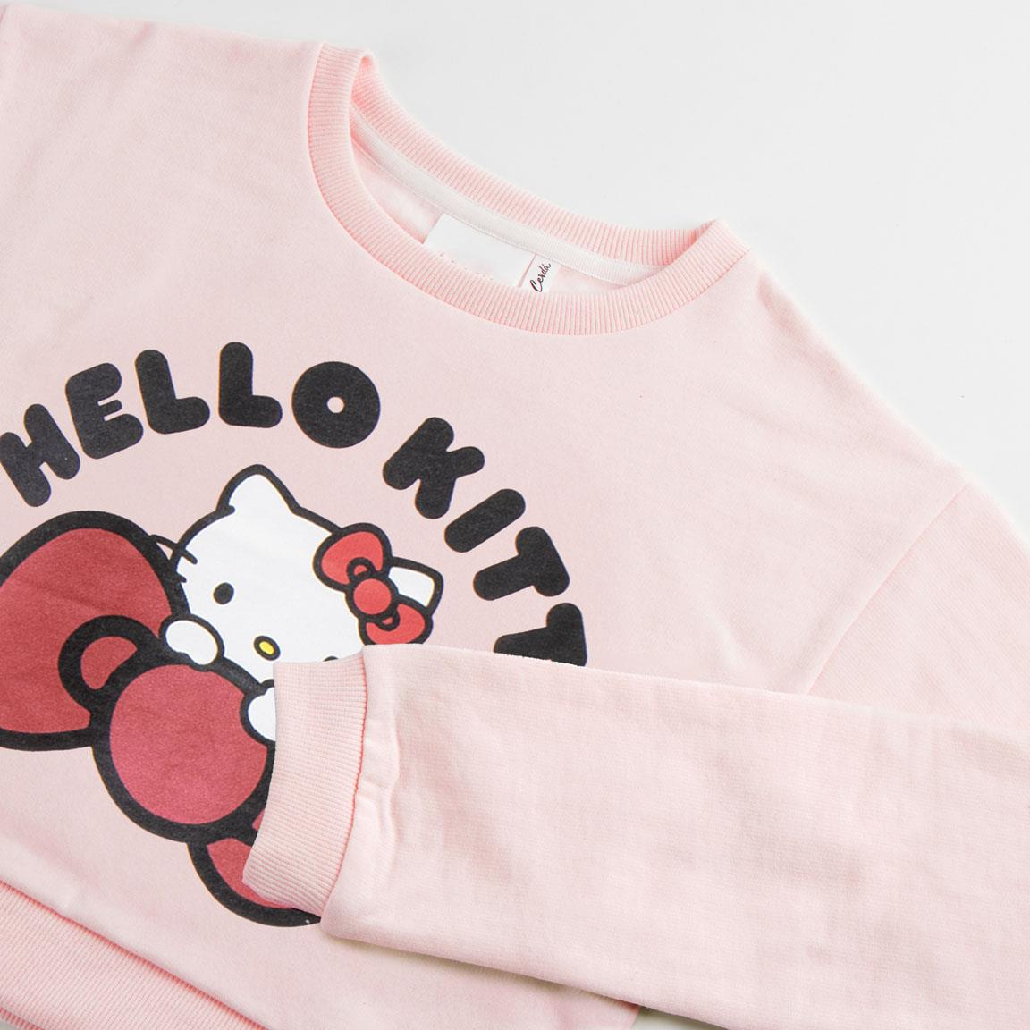 Tuta Hello Kitty Felpa a Manica Lunga e Leggings in Misto Cotone Spazzolato -2938