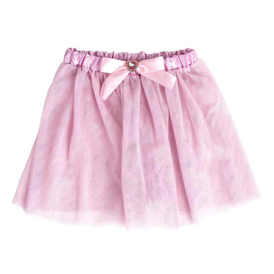 Set Travestimento Hello Kitty Sanrio 2 Pezzi Gonna in Tulle Cerchietto con Orecchie Bambina - 3327