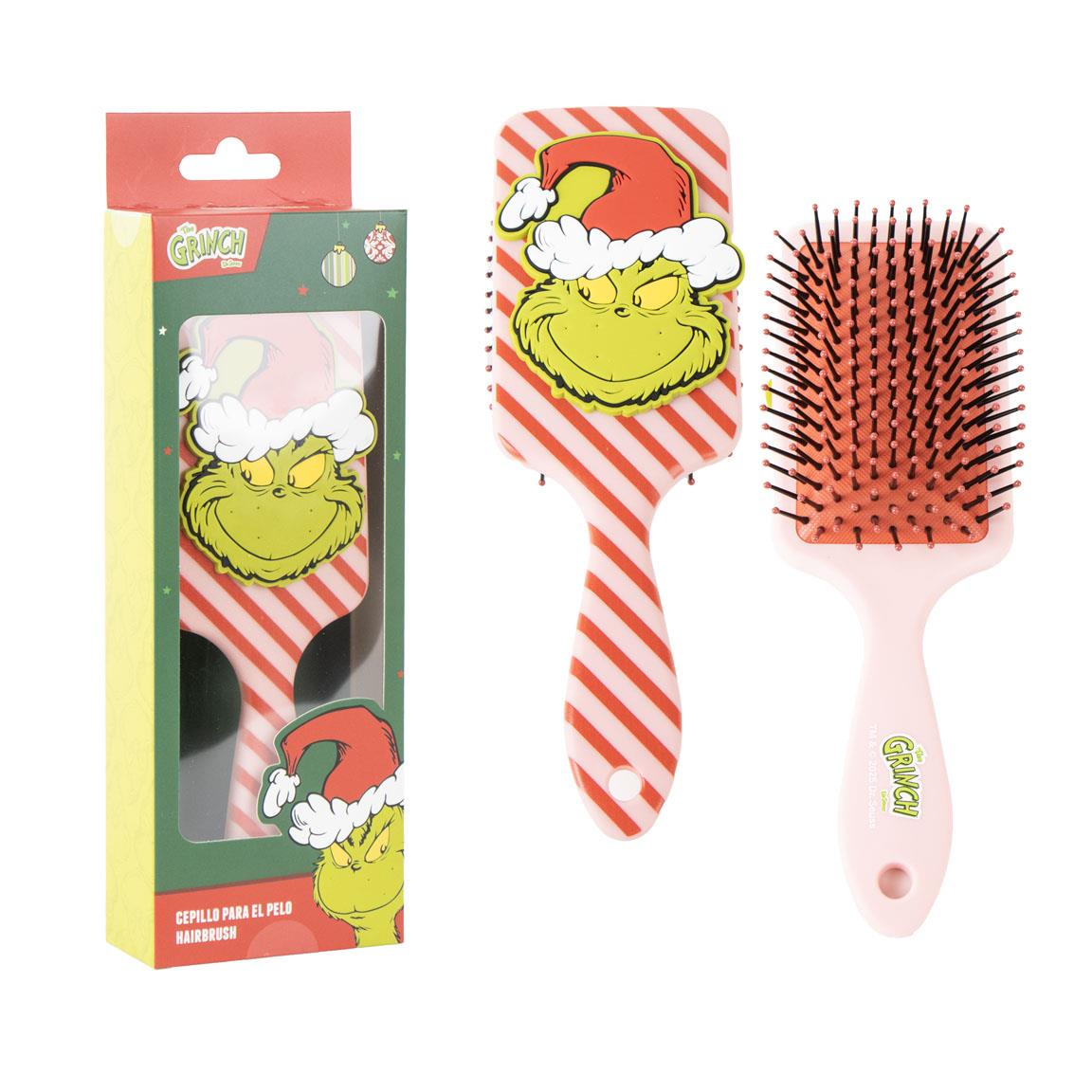 Spazzola il Grinch Districante per Capelli 22 CM con Applicazione 3d Setole Morbide in Confezione Regalo - 3667