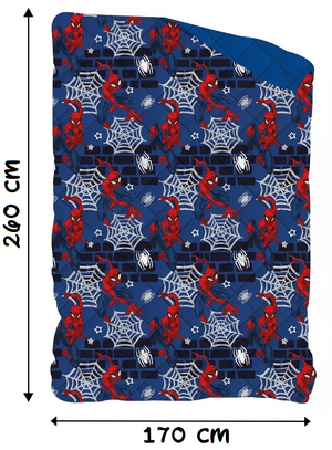 Trapunta Invernale Spiderman MARVEL Piumone 350 Gsm Letto Singolo 170x260 CM - Spi1471