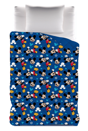 Trapunta Invernale Topolino DISNEY Piumone 300 Gsm Letto Singolo 170x260 CM - Mic1464