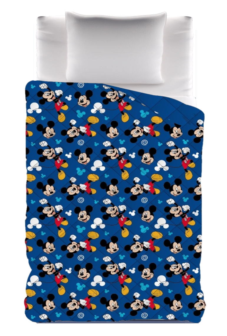 Trapunta Invernale Topolino DISNEY Piumone 300 Gsm Letto Singolo 170x260 CM - Mic1464