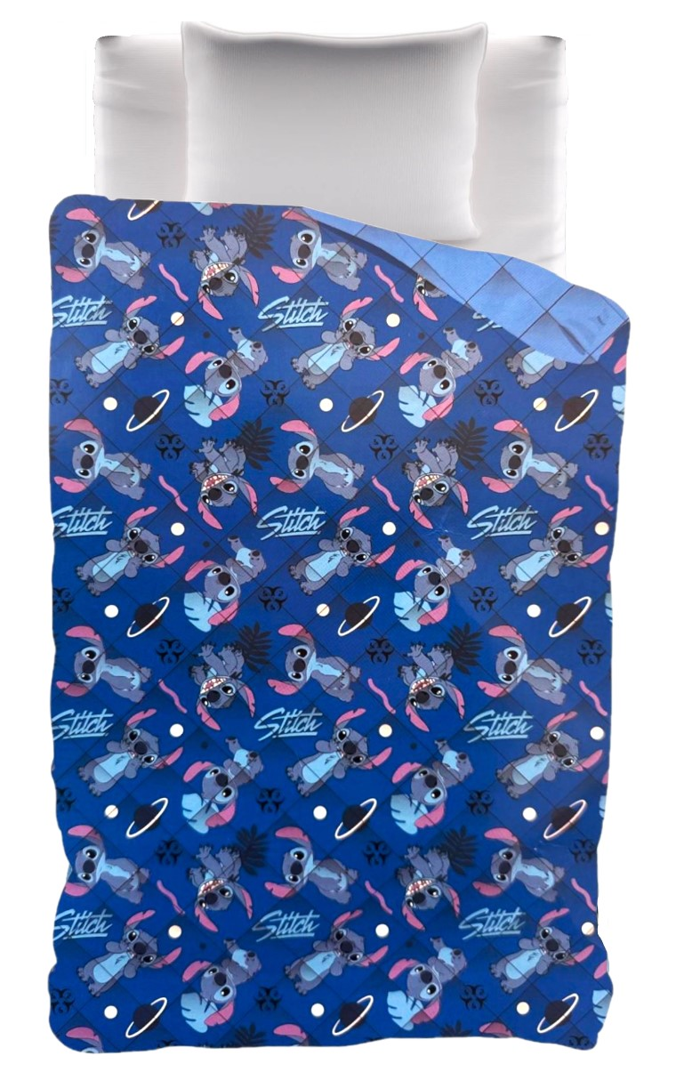 Trapunta Invernale Stitch DISNEY Piumone 300 Gsm Letto Singolo 170x260 CM - Sti1950