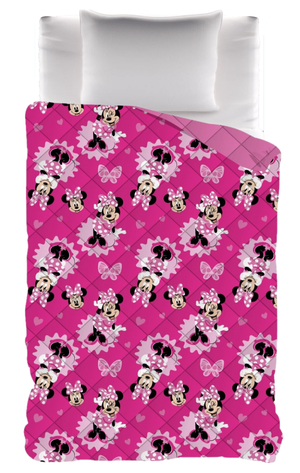 Trapunta Invernale Minnie DISNEY Piumone 300 Gsm Letto Singolo 170x260 CM - Min1465