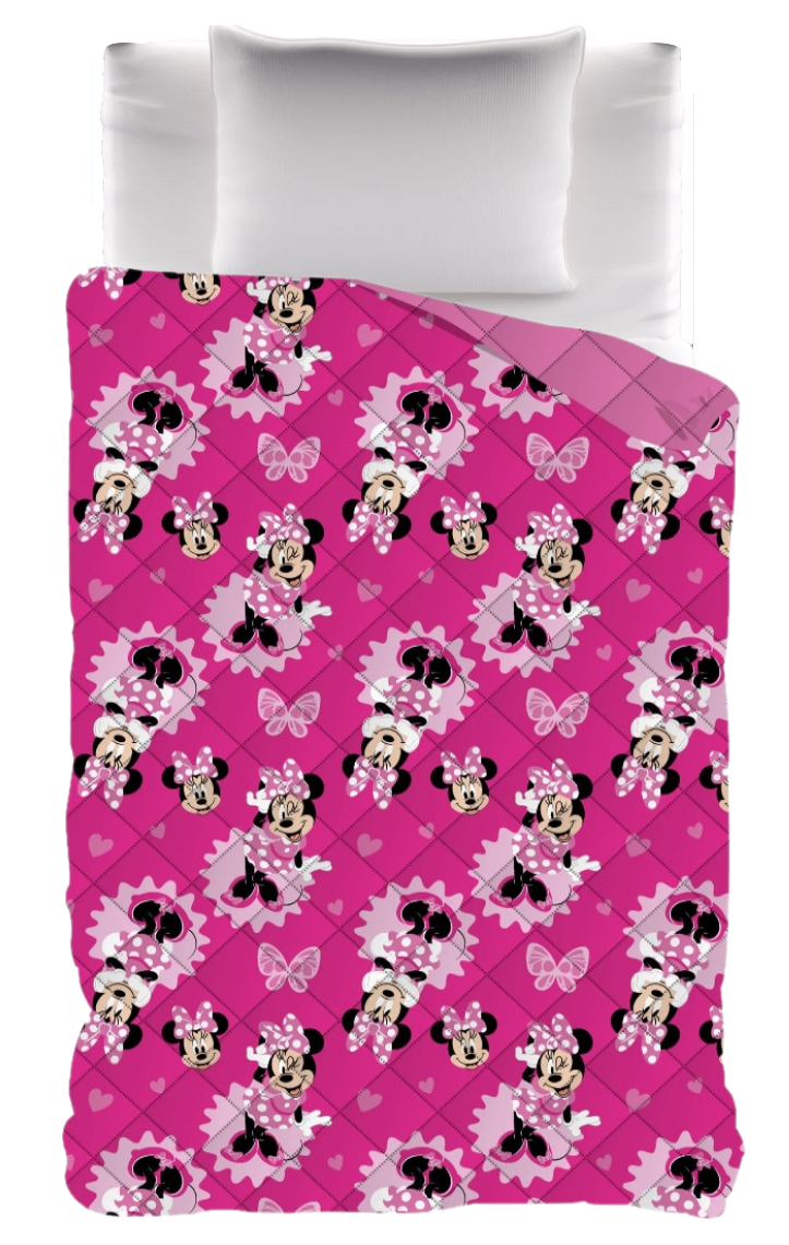 Trapunta Invernale Minnie DISNEY Piumone 300 Gsm Letto Singolo 170x260 CM - Min1465