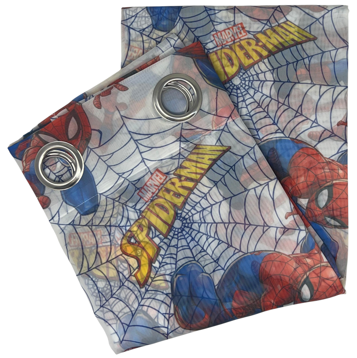 Tenda Velata Cameretta Spiderman MARVEL 140 X 280 CM Pannello Singolo con Anelli - Spm-1658
