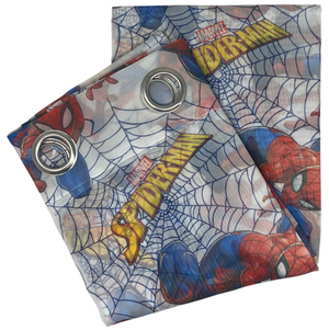 Tenda Velata Cameretta Spiderman MARVEL 140 X 280 CM Pannello Singolo con Anelli - Spm-1658