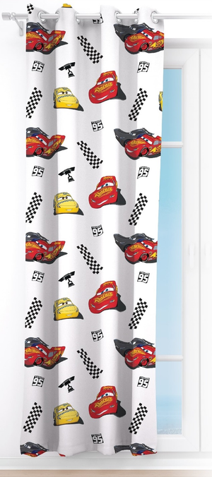 Tenda Velata Cameretta Cars DISNEY 140 X 280 CM Pannello Singolo con Anelli - Car-1660