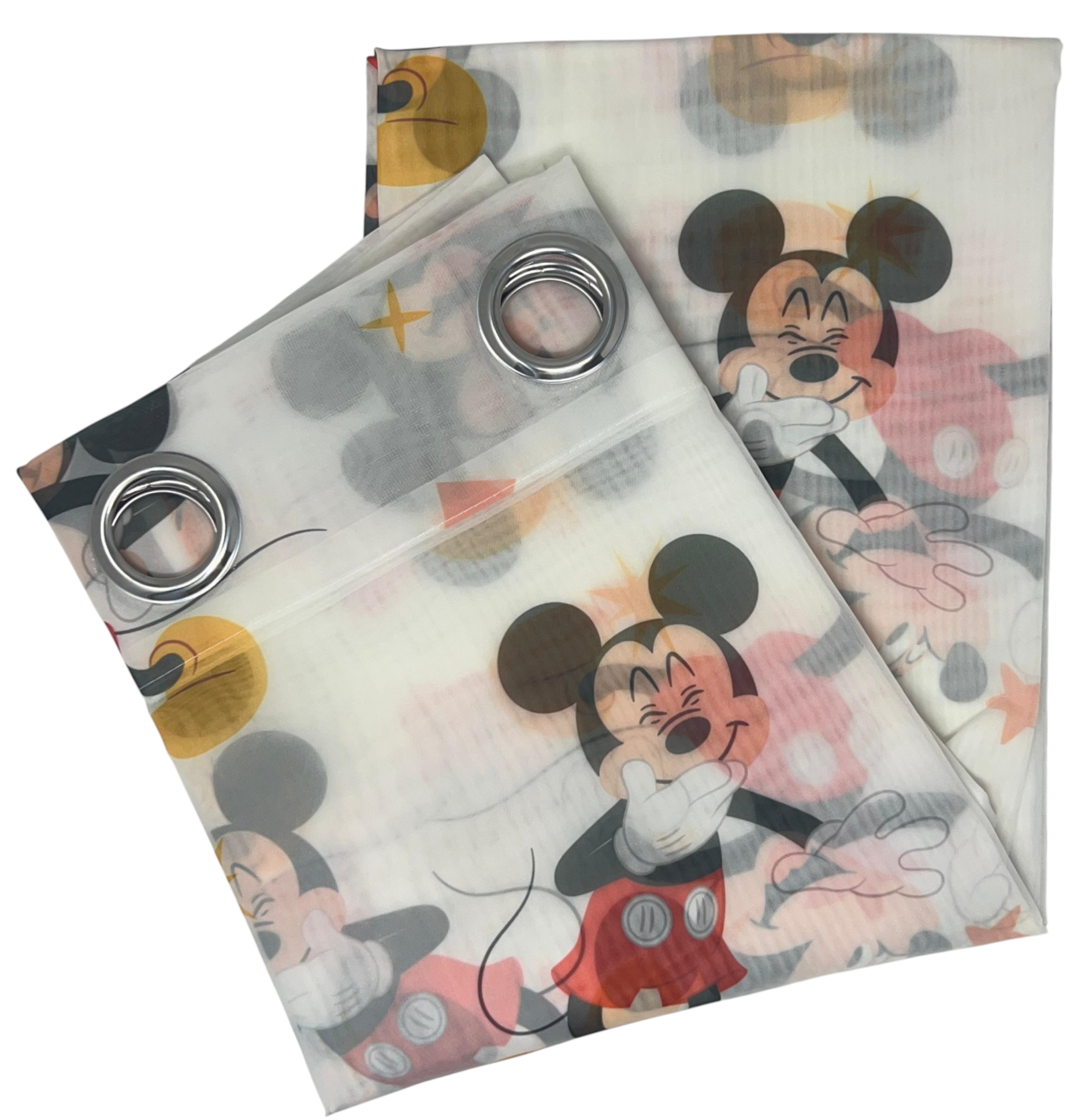 Tenda Velata Cameretta Topolino DISNEY 140 X 280 CM Pannello Singolo con Anelli - Mic-1655