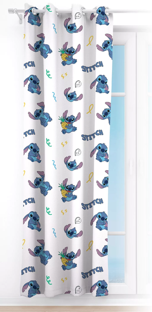 Tenda Velata Cameretta Stitch DISNEY 140 X 280 CM Pannello Singolo con Anelli - Sti-1661