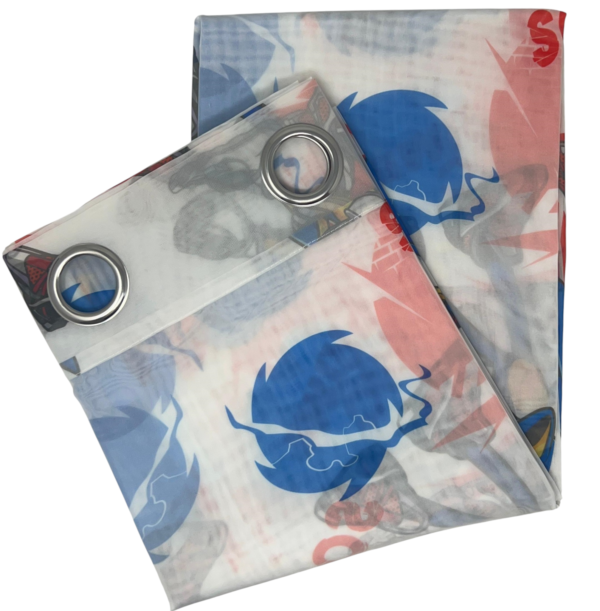Tenda Velata Cameretta Sonic Prime 140 X 280 CM Pannello Singolo con Anelli - Scp-1659
