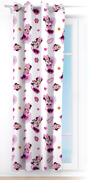 Tenda Velata Cameretta Minnie DISNEY 140 X 280 CM Pannello Singolo con Anelli - Min-1662