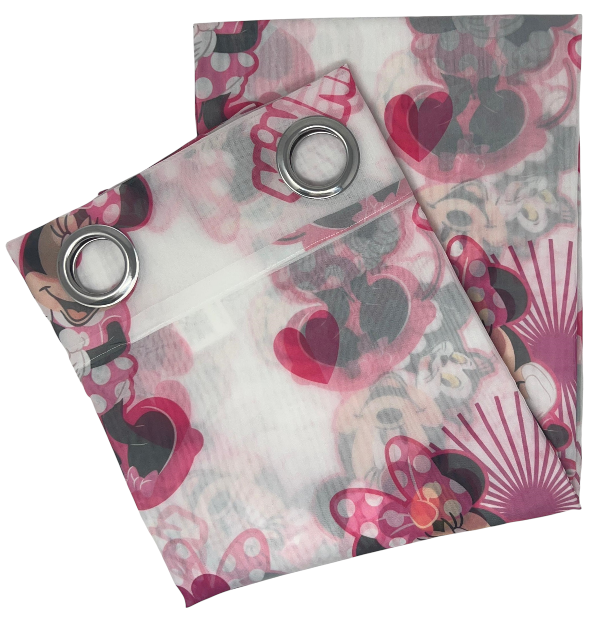Tenda Velata Cameretta Minnie DISNEY 140 X 280 CM Pannello Singolo con Anelli - Min-1662