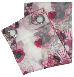 Tenda Velata Cameretta Minnie DISNEY 140 X 280 CM Pannello Singolo con Anelli - Min-1662