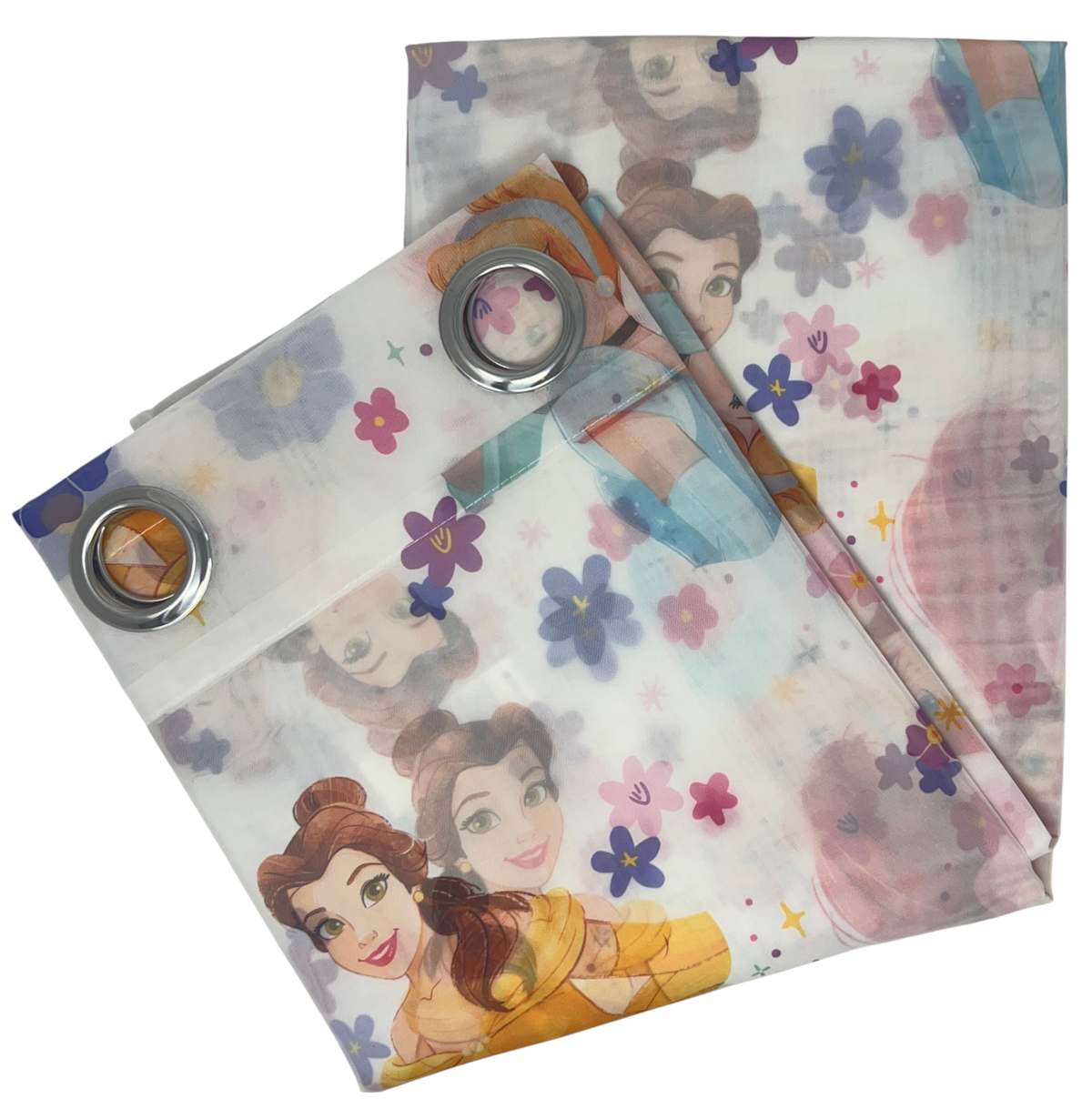 Tenda Velata Cameretta Principesse DISNEY 140 X 280 CM Pannello Singolo con Anelli - Pri-1663