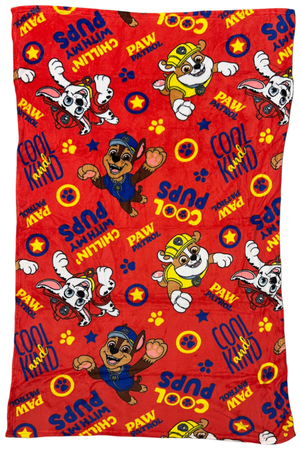 Plaid Paw Patrol in Coral Fleece Morbida e Calda Coperta 140 X 90 CM - N13716mc