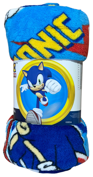 Plaid Sonic the Hedgehog in Coral Fleece Morbida e Calda Coperta 140 X 90 CM - S13717mc