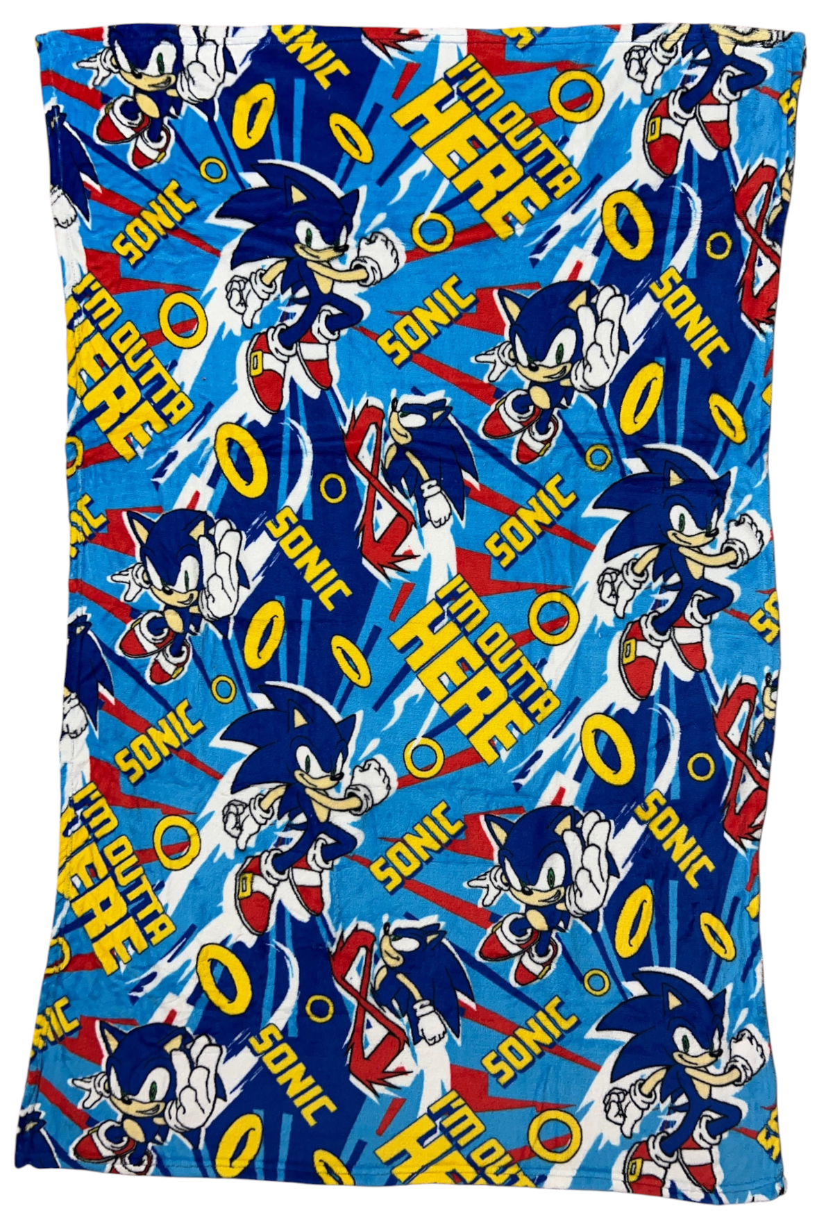 Plaid Sonic the Hedgehog in Coral Fleece Morbida e Calda Coperta 140 X 90 CM - S13717mc