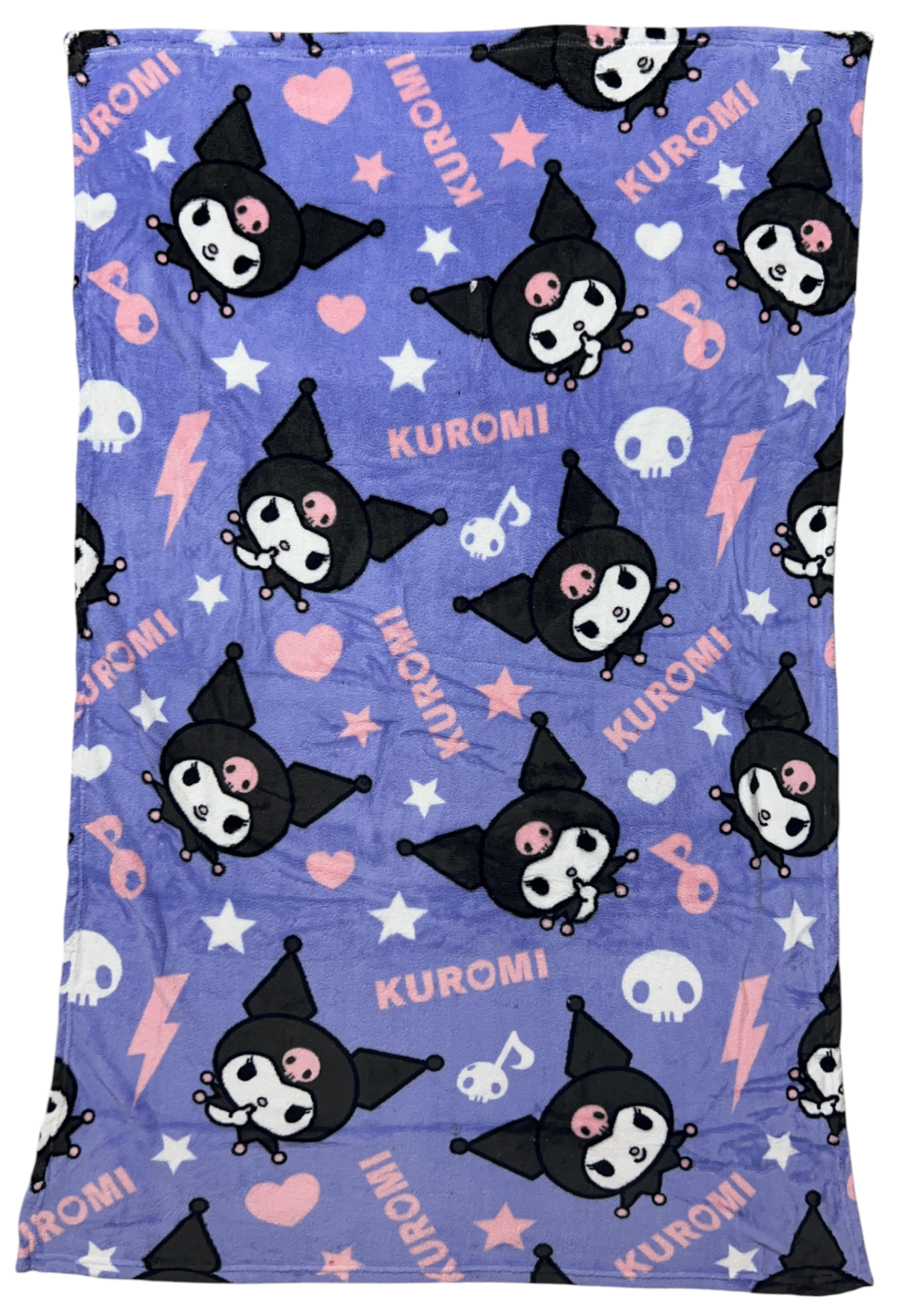 Plaid Kuromi Sanrio in Coral Fleece Morbida e Calda Coperta 140 X 90 CM - H13713mc