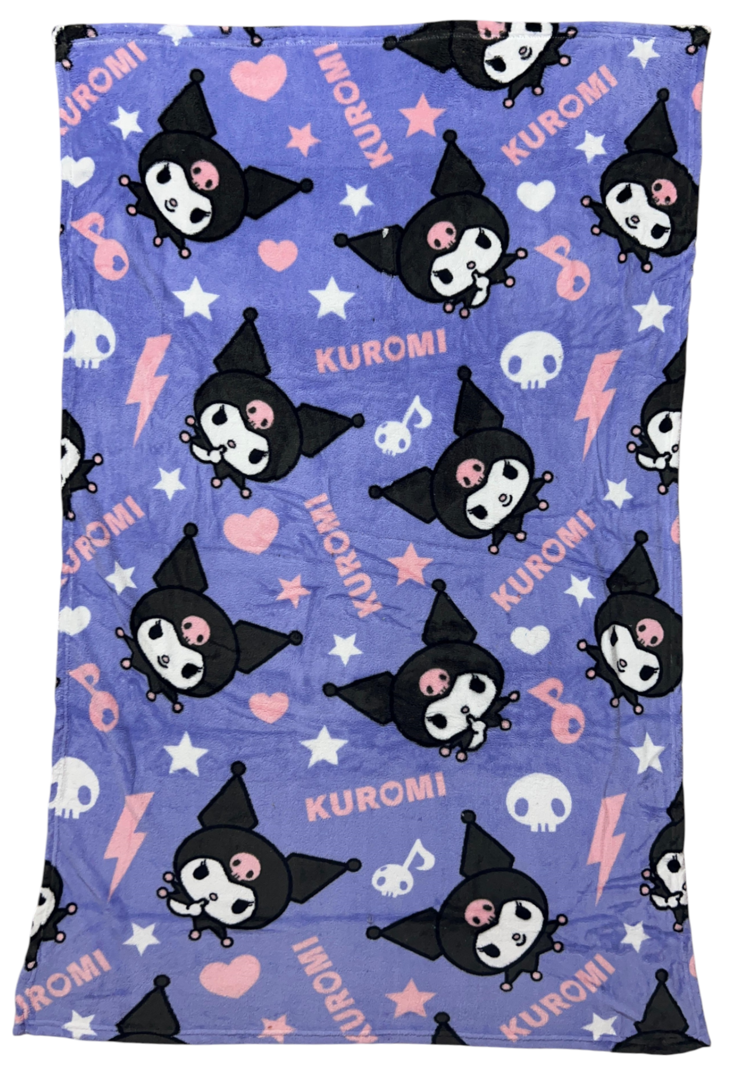 Plaid Kuromi Sanrio in Coral Fleece Morbida e Calda Coperta 140 X 90 CM - H13713mc