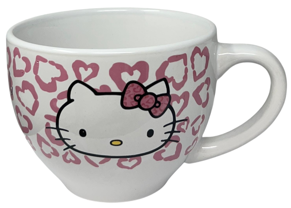 Tazza Larga Kuromi e Hello Kitty Ceramica Modello Jumbo 380 Ml in Confezione - H13947mc