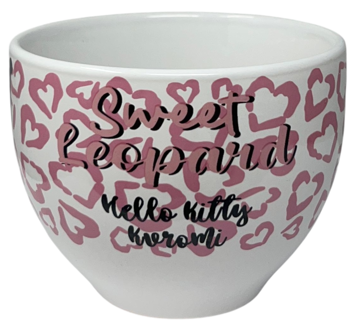 Tazza Larga Kuromi e Hello Kitty Ceramica Modello Jumbo 380 Ml in Confezione - H13947mc