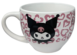 Tazza Larga Kuromi e Hello Kitty Ceramica Modello Jumbo 380 Ml in Confezione - H13947mc