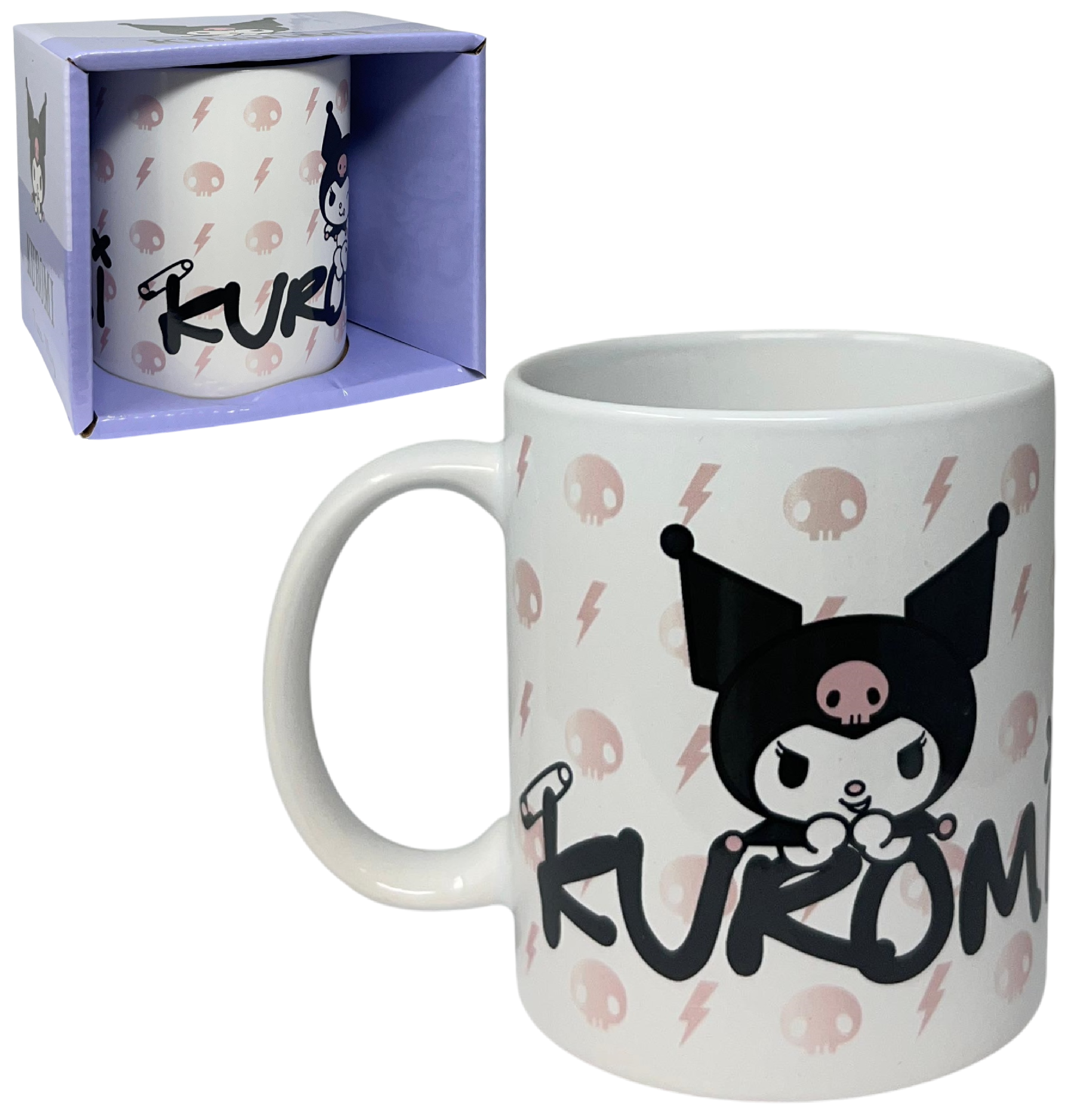 Tazza Kuromi Sanrio in Ceramica Modello Mug 350 Ml in Confezione - H13948mc