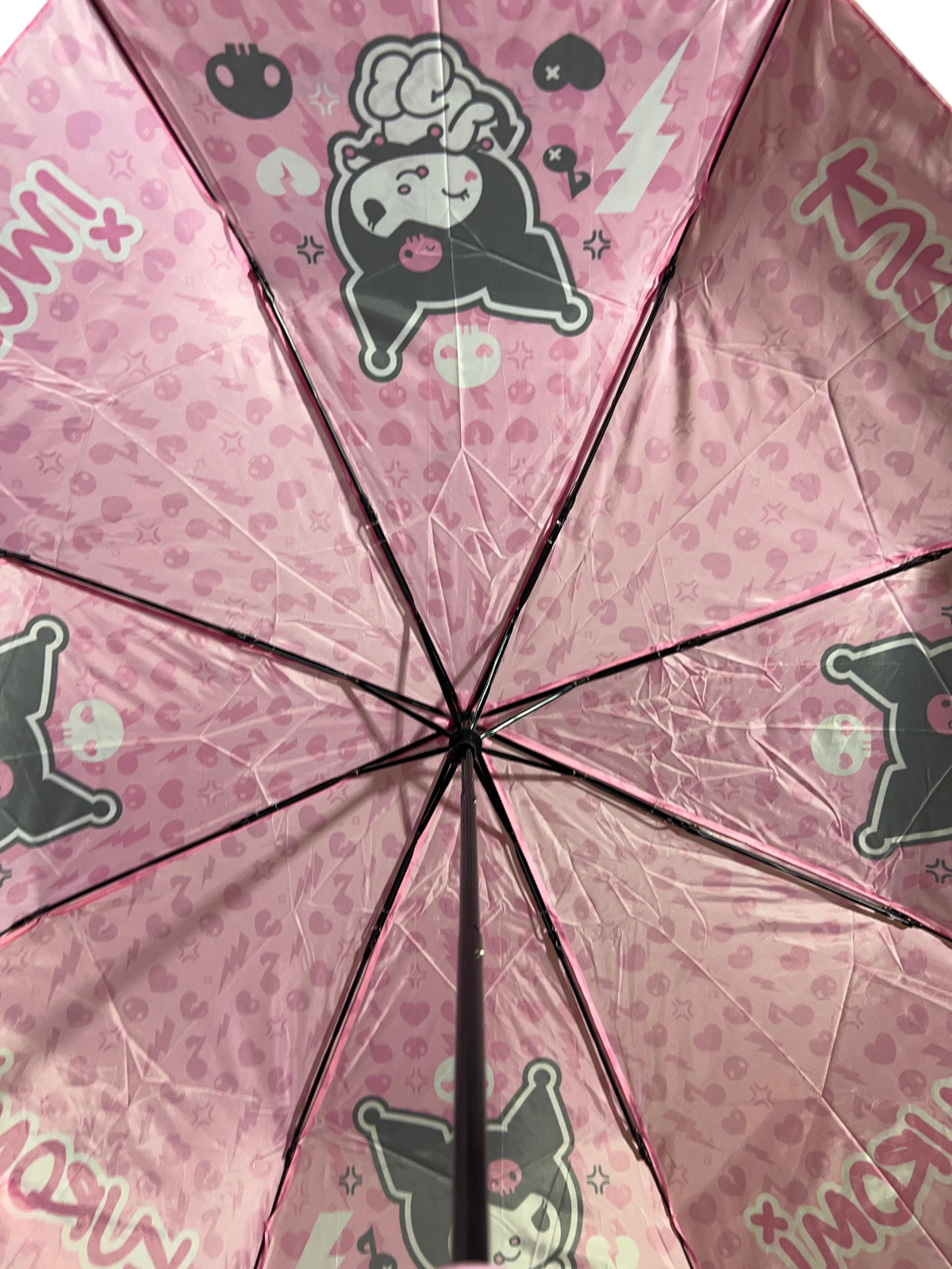 Ombrello Pieghevole Kuromi Sanrio Accessorio per la Pioggia Bambina - H13534mc