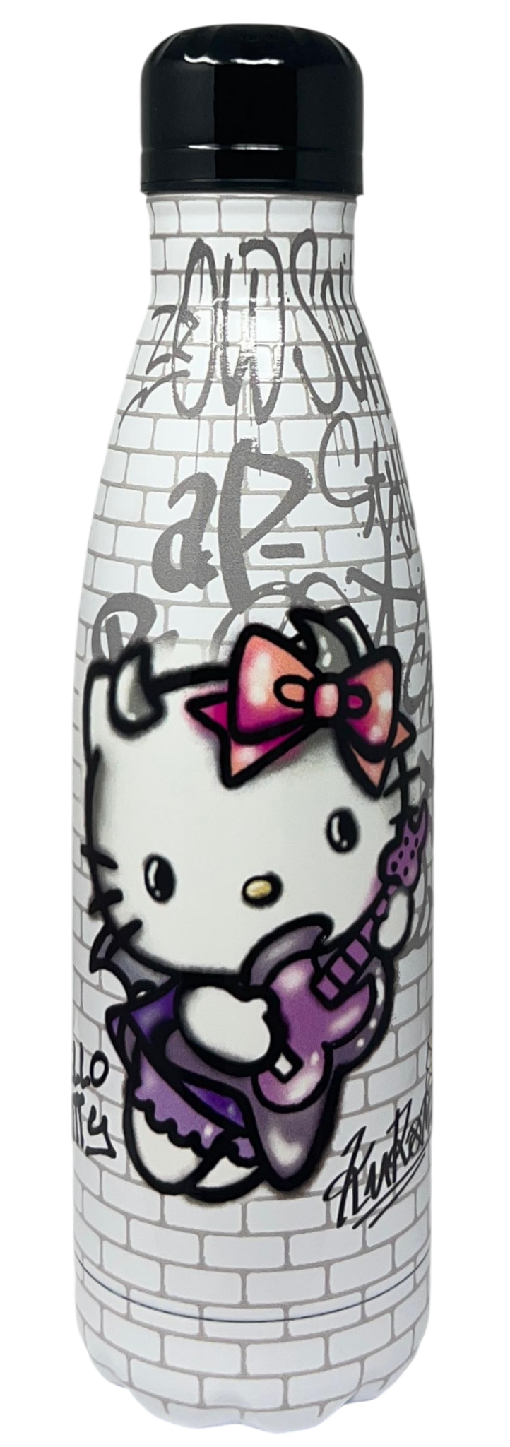 Borraccia Termica Hello Kitty e Kuromi in Acciaio Inox Bottiglia con Tappo Svitabile 500 Ml - H10247te/b