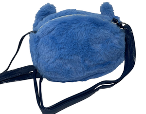 Borsa Passeggio Stitch DISNEY in Peluche con Tracolla Dettagli 3d e Glitterati - D13924mc