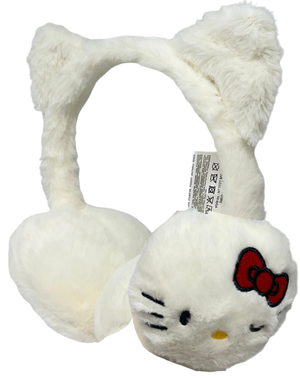 Paraorecchie Peluche Hello Kitty Sanrio con Dettaglio 3d Morbide Cuffie per Bambini - H13931mc