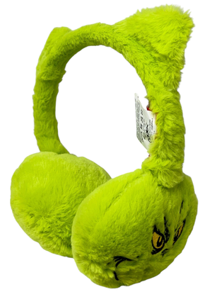 Paraorecchie Peluche il Grinch con Dettaglio 3d Morbide Cuffie per Bambini - E13940mc